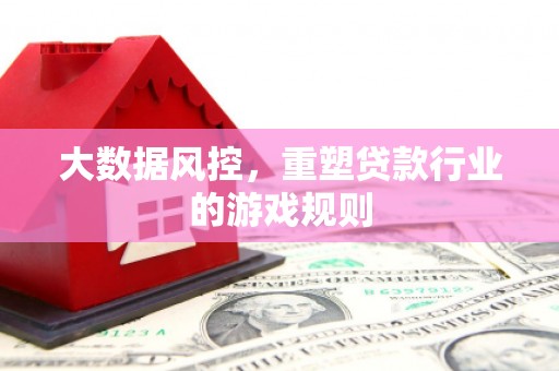 番路大数据风控，重塑贷款行业的游戏规则