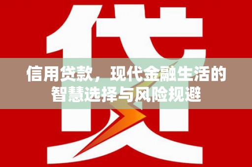 番路信用贷款，现代金融生活的智慧选择与风险规避