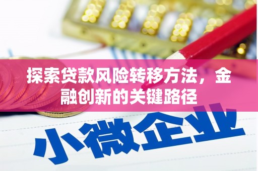 番路探索贷款风险转移方法，金融创新的关键路径