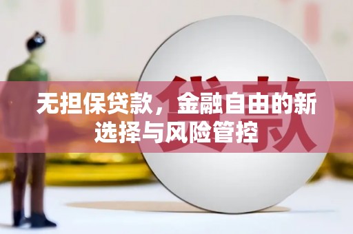 番路无担保贷款，金融自由的新选择与风险管控