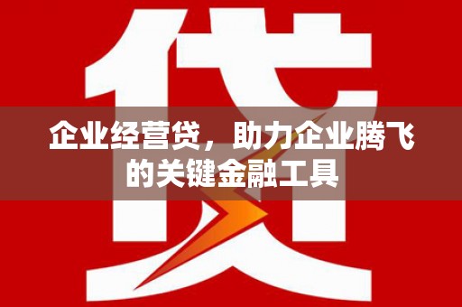 番路企业经营贷，助力企业腾飞的关键金融工具