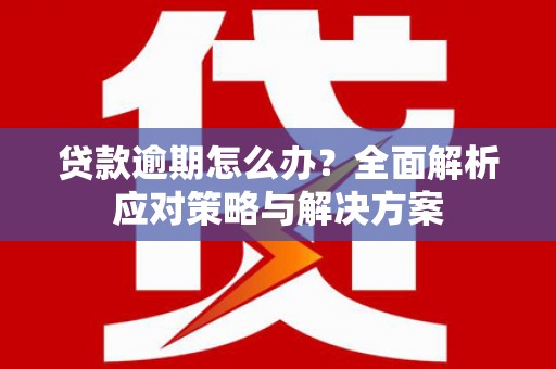 番路贷款逾期怎么办？全面解析应对策略与解决方案