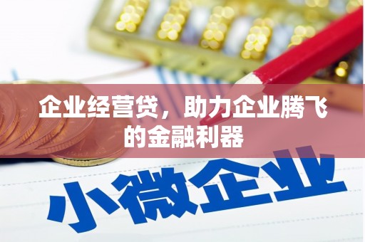 番路企业经营贷，助力企业腾飞的金融利器