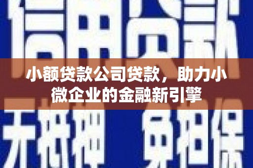 番路小额贷款公司贷款，助力小微企业的金融新引擎