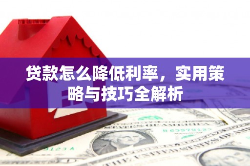 番路贷款怎么降低利率，实用策略与技巧全解析