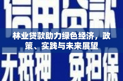 番路林业贷款助力绿色经济，政策、实践与未来展望