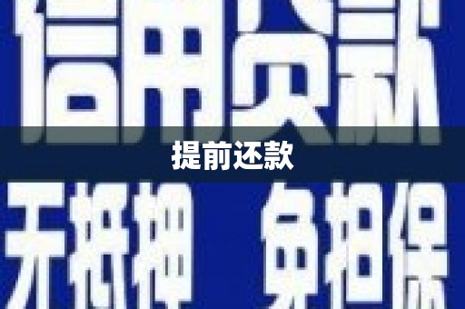 番路提前还款